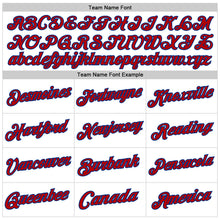 Laden Sie das Bild in den Galerie-Viewer, Custom White Red Royal-Gold Authentic Throwback Basketball Jersey