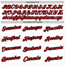 Laden Sie das Bild in den Galerie-Viewer, Custom White Black Gray-Red Authentic Throwback Basketball Jersey