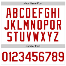 Загрузить изображение в средство просмотра галереи, Custom White Red Authentic Throwback Basketball Jersey