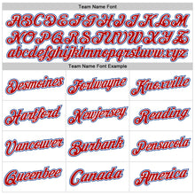 Загрузить изображение в средство просмотра галереи, Custom White Red-Royal Authentic Throwback Basketball Jersey