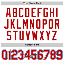 Загрузить изображение в средство просмотра галереи, Custom White Red-Royal Authentic Throwback Basketball Jersey