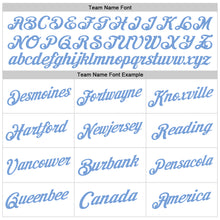 Laden Sie das Bild in den Galerie-Viewer, Custom White Light Blue Authentic Throwback Basketball Jersey