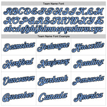 Загрузить изображение в средство просмотра галереи, Custom White Light Blue-Black Authentic Throwback Basketball Jersey