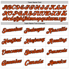 Load image into Gallery viewer, Custom White Orange-Black Authentic Throwback Basketball Jersey