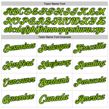 Загрузить изображение в средство просмотра галереи, Custom White Neon Green-Black Authentic Throwback Basketball Jersey