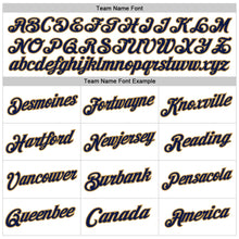 Загрузить изображение в средство просмотра галереи, Custom White Navy-Old Gold Authentic Throwback Basketball Jersey