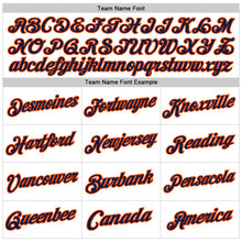 Laden Sie das Bild in den Galerie-Viewer, Custom White Navy-Orange Authentic Throwback Basketball Jersey