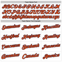 Laden Sie das Bild in den Galerie-Viewer, Custom White Orange-Navy Authentic Throwback Basketball Jersey