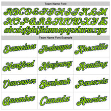 Загрузить изображение в средство просмотра галереи, Custom White Neon Green-Navy Authentic Throwback Basketball Jersey