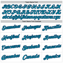 Загрузить изображение в средство просмотра галереи, Custom White Teal-Navy Authentic Throwback Basketball Jersey