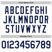 Загрузить изображение в средство просмотра галереи, Custom White Navy Authentic Throwback Basketball Jersey