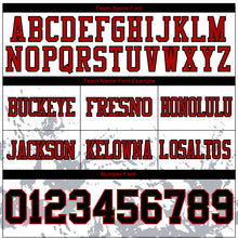 Загрузить изображение в средство просмотра галереи, Custom White Black Gray-Red 3D Pattern Splash Authentic Football Jersey