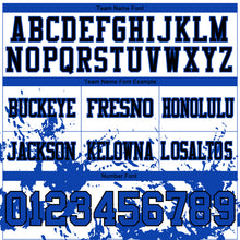 Load image into Gallery viewer, Custom White Thunder Blue-Black 3D Pattern Splash Authentic Football Jersey