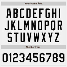 Load image into Gallery viewer, Custom White Black Shadow Blue-Light Yellow Authentic Baseball Jersey