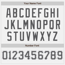 Load image into Gallery viewer, Custom White Steel Gray-Gray Authentic Baseball Jersey