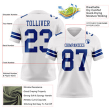 Загрузить изображение в средство просмотра галереи, Custom White Royal Authentic Football Jersey