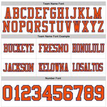Load image into Gallery viewer, Custom White Orange-Royal Authentic Football Jersey