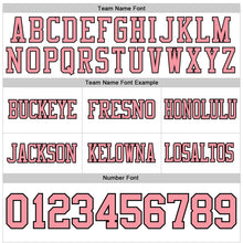 Загрузить изображение в средство просмотра галереи, Custom White Medium Pink-Black Authentic Football Jersey