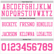Load image into Gallery viewer, Custom White Pink Authentic Football Jersey