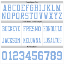 Load image into Gallery viewer, Custom White Light Blue Authentic Football Jersey