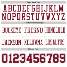Laden Sie das Bild in den Galerie-Viewer, Custom White Crimson-Gray Authentic Football Jersey
