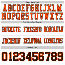 Load image into Gallery viewer, Custom White Brown-Orange Authentic Football Jersey