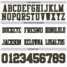 Load image into Gallery viewer, Custom White Olive-Black Authentic Football Jersey