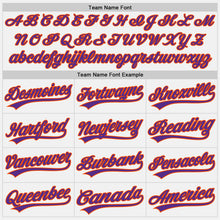 Загрузить изображение в средство просмотра галереи, Custom White Purple-Orange Authentic Baseball Jersey