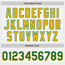 Load image into Gallery viewer, Custom White Kelly Green-Gold Authentic Baseball Jersey
