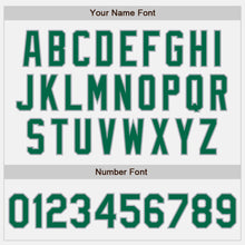 Charger l'image dans la galerie, Custom White Kelly Green-Gray Authentic Baseball Jersey