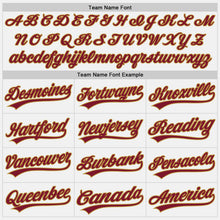 Charger l'image dans la galerie, Custom White Crimson-Old Gold Authentic Baseball Jersey