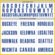 Load image into Gallery viewer, Custom Yellow Royal-White Authentic Baseball Jersey