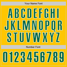 Laden Sie das Bild in den Galerie-Viewer, Custom Yellow Kelly Green-White Authentic Baseball Jersey