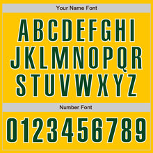 Load image into Gallery viewer, Custom Yellow Green-White Authentic Baseball Jersey