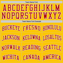 Charger l'image dans la galerie, Custom Yellow Red-White Authentic Basketball Jersey