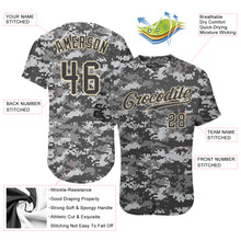 Charger l'image dans la galerie, Custom Camo Steel Gray-Cream Authentic Salute To Service Baseball Jersey