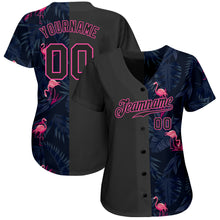 Laden Sie das Bild in den Galerie-Viewer, Custom 3D Pattern Design Flamingo Authentic Baseball Jersey