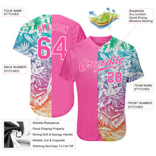 Загрузить изображение в средство просмотра галереи, Custom 3D Pattern Design Tropical Palm Leaves Authentic Baseball Jersey
