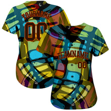 Charger l'image dans la galerie, Custom 3D Pattern Design Abstract Graffiti Authentic Baseball Jersey