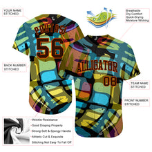 Charger l'image dans la galerie, Custom 3D Pattern Design Abstract Graffiti Authentic Baseball Jersey