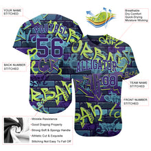 Charger l'image dans la galerie, Custom 3D Pattern Design Abstract Graffiti Authentic Baseball Jersey