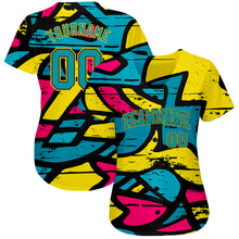 Charger l'image dans la galerie, Custom 3D Pattern Design Abstract Graffiti Authentic Baseball Jersey