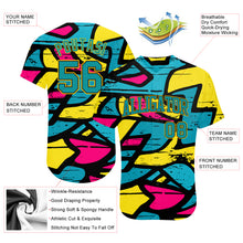 Charger l'image dans la galerie, Custom 3D Pattern Design Abstract Graffiti Authentic Baseball Jersey