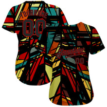 Load image into Gallery viewer, Custom 3D Pattern Design Lines Authentic Baseball Jersey