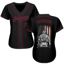 Загрузить изображение в средство просмотра галереи, Custom 3D Pattern Design American Soldier Battlefield Authentic Baseball Jersey