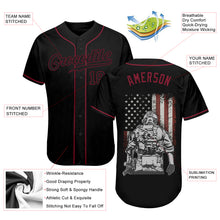 Загрузить изображение в средство просмотра галереи, Custom 3D Pattern Design American Soldier Battlefield Authentic Baseball Jersey