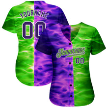 Load image into Gallery viewer, Custom 3D Pattern Design Flame Burning Red Hot Sparks BBQ Season Authentic Baseball Jersey