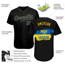 Загрузить изображение в средство просмотра галереи, Custom 3D Pattern Design Pray For Ukraine Peace Authentic Baseball Jersey