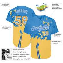 Load image into Gallery viewer, Custom 3D Pattern Design Stop War In Ukraine Authentic Baseball Jersey