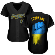 Загрузить изображение в средство просмотра галереи, Custom 3D Pattern Design Solidarity With Ukraine Patriotic And Togetherness Authentic Baseball Jersey